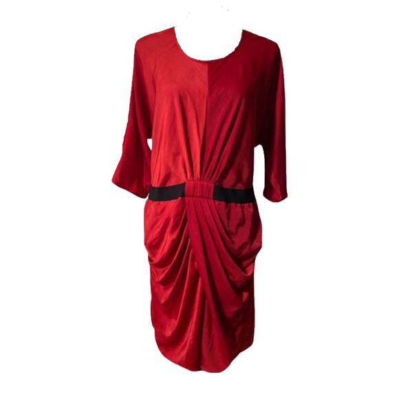 BCBMAXAZRIA Red & Black Dress - Picture 1 of 6